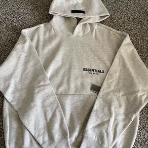 ESSENTIALS FEAR OG GOD LIGHT OATMEAL PULLOVER HOODIE